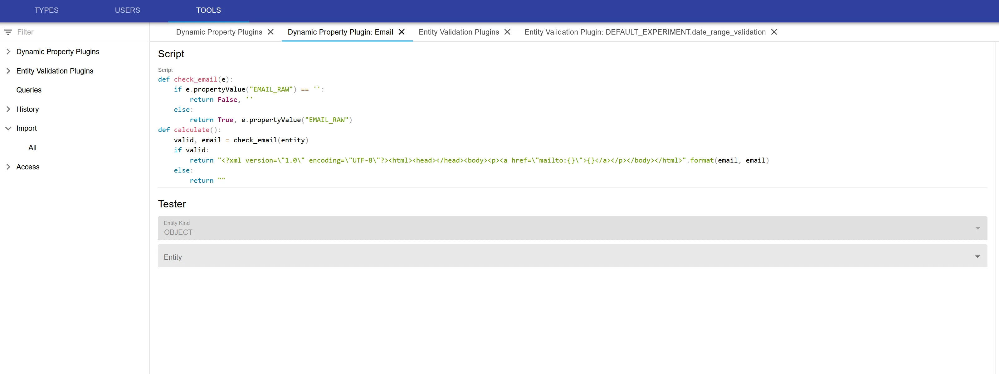 plugin editor