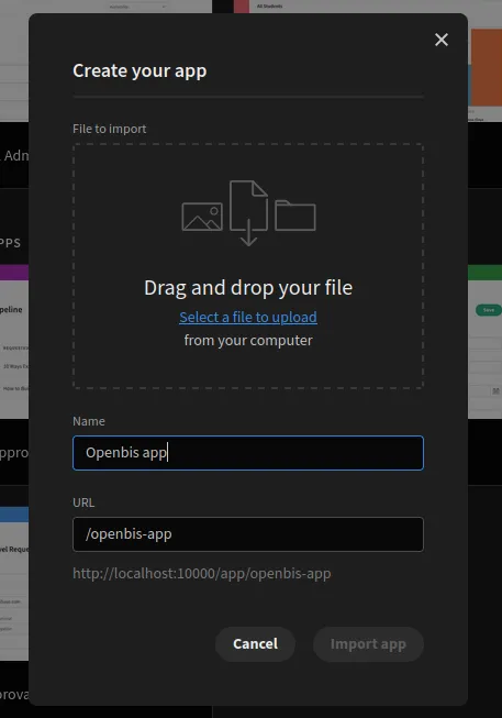 drag and drop app